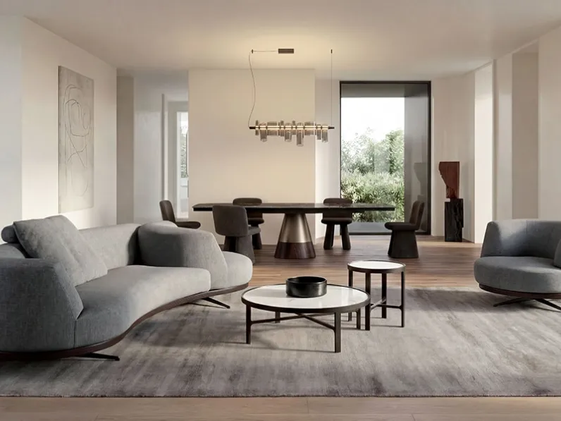 Divano Bordone Upwood con terminale girevole di Alivar