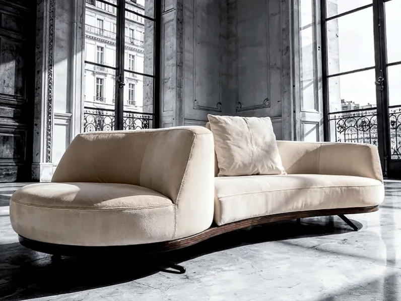 Divano Bordone Upwood con terminale girevole di Alivar