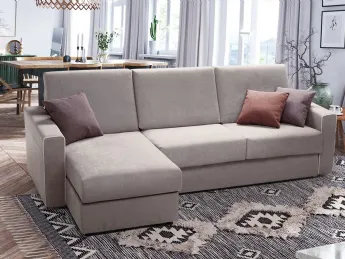 Il divano letto con penisola Brian di Family Bedding combina design e funzionalità.