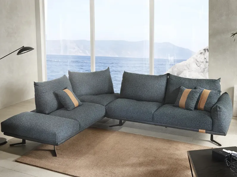 Divano angolare Bumble di Delta Salotti