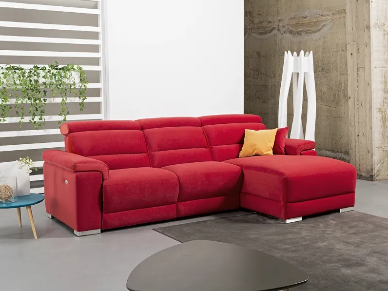 Divano con penisola Dakota di Delta Salotti