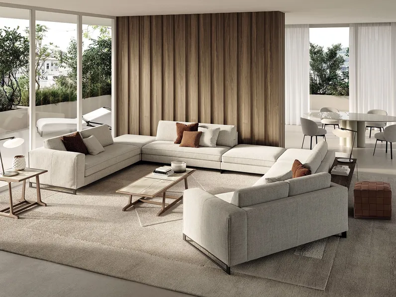 Salotto angolare Davis Twin di Frigerio