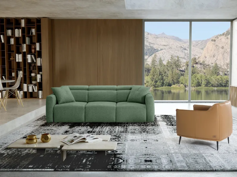 Divano con sedute estraibili Estro di Kermes divani