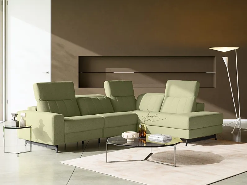 Divano relax angolare Harrison di MorbidLine Salotti