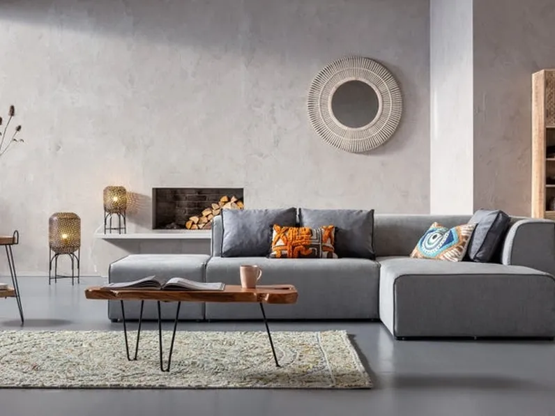 Divano con penisola Infinity Ottomana di Kare Design