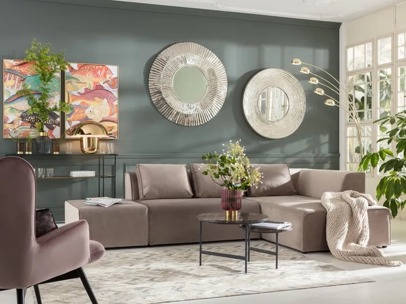 Divano con penisola Infinity Ottomana di Kare Design