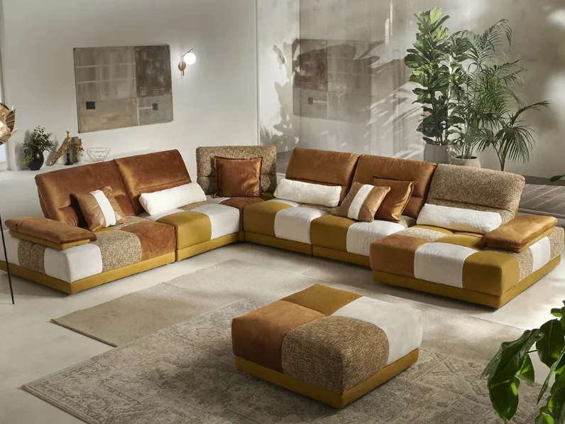 Divano angolare Kipling di Delta Salotti