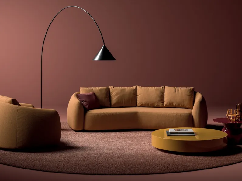 Salotto in tessuto imbottito Luna di Biba Salotti