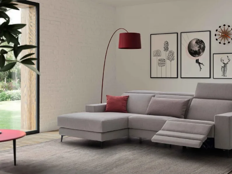 Divano relax con penisola Max di Confort Line