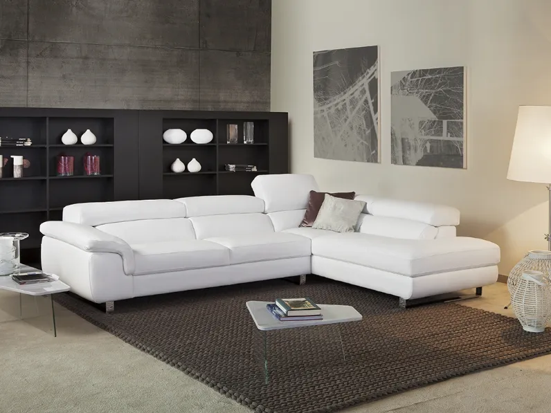 Salotto in pelle Oregon di Delta Salotti