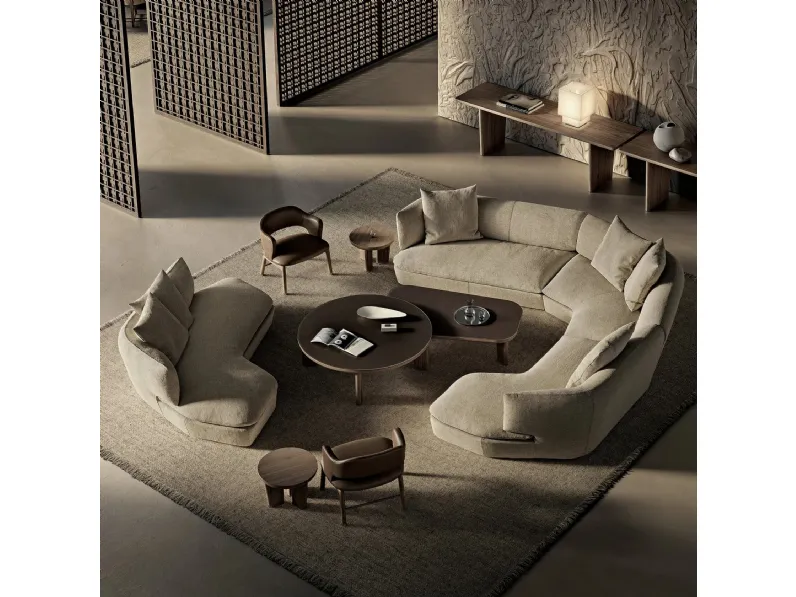 Salotto in tessuto Quincy di Flexform