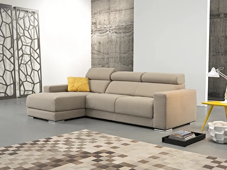 Divano con penisola Roma di Delta Salotti