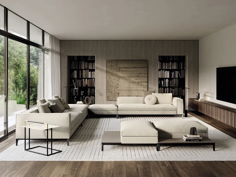Divano angolare Taylor di Frigerio