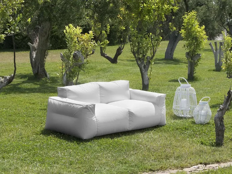 Divano in tessuto imbottito Tribù di Delta Salotti