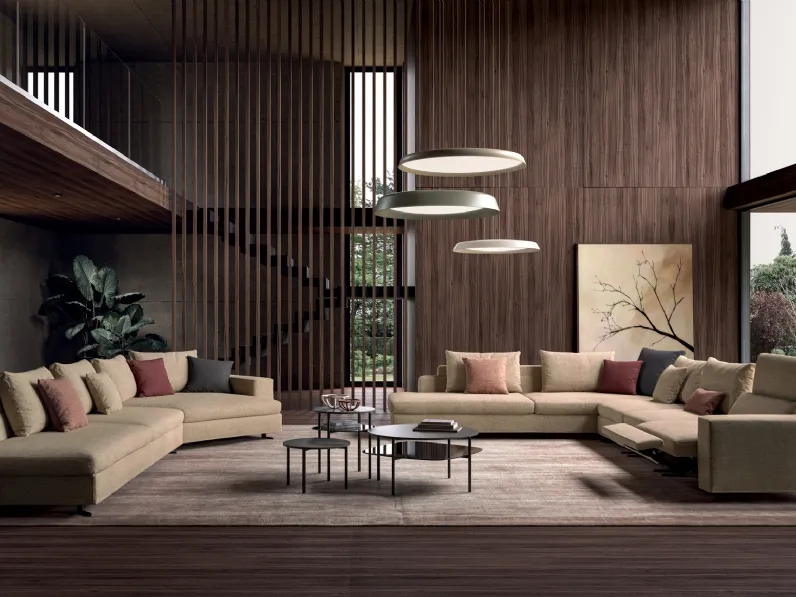 Divano relax angolare Vision di Biba Salotti