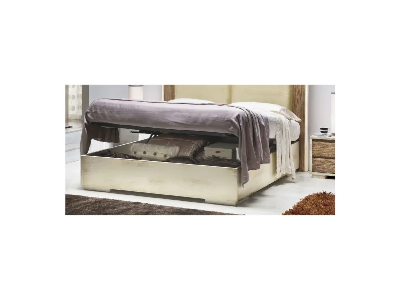 Letto contenitore 3224 A per testiera 3225-A di Zanini