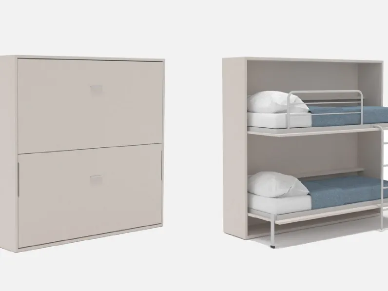 Letto a castello a scomparsa Alì di Marka Total Living