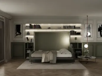 Letto a scomparsa Atena orizzontale di Clei.