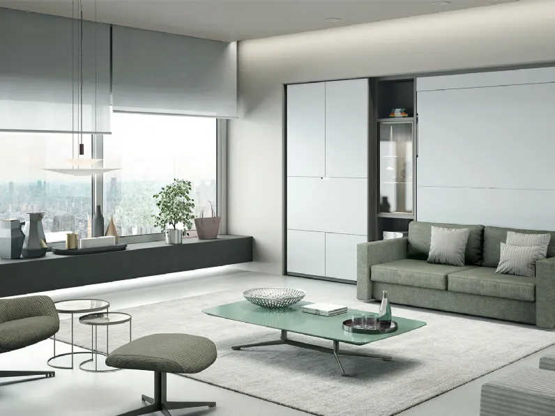 Letto a scomparsa Composizione G01 di Molteni Home Revolution