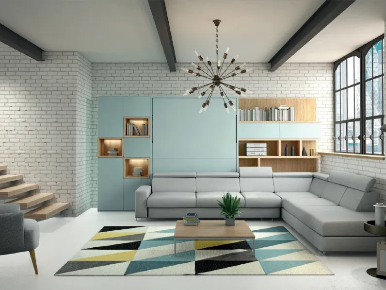 Letto a scomparsa Composizione G05 di Molteni Home Revolution