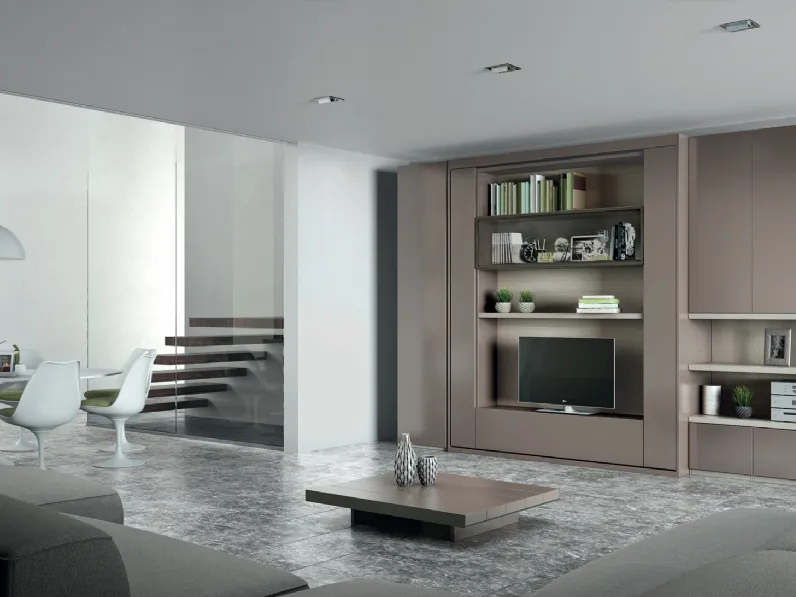 Letto a scomparsa Composizione G06 di Molteni Home Revolution