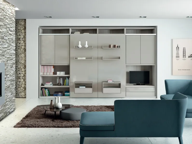 Letto a scomparsa Composizione G07 di Molteni Home Revolution