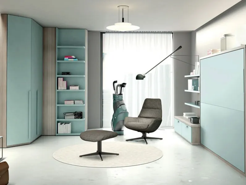 Letto a scomparsa Composizione G13 di Molteni Home Revolution