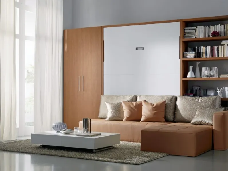 Letto a scomparsa con divano Domino Ambiente B di DRS