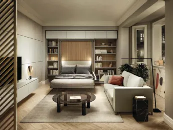 Il letto a scomparsa LGM 2-0 Book Table di Clei combina design e funzionalità.