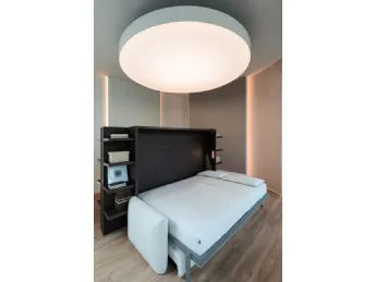 Il letto a scomparsa Minerva Orizzontale 02 di Clei è un'innovazione progettuale che integra funzion
