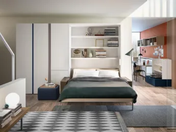 Il letto a scomparsa Penelope 2 Sofa 02 di Clei è un mobile multifunzionale che combina comfort e pr