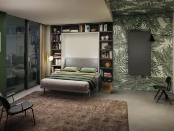 Il letto a scomparsa Penelope 2 Sofa 03 di Clei è un design intelligente che trasforma il divano in 