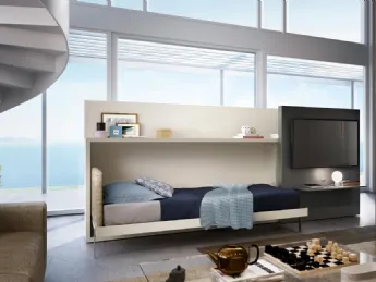 Letto a scomparsa Poppi Theatre di Clei: design intelligente, spazio libero.