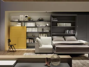 Letto a scomparsa Tonale 03 di Clei: design e funzionalità in un unico elemento.