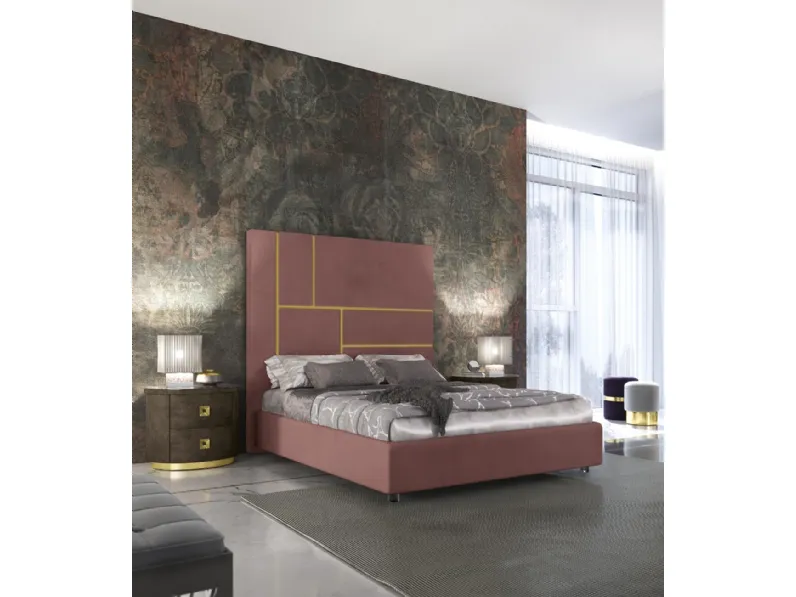 Letto con testiera imponente Duse di Adriatica