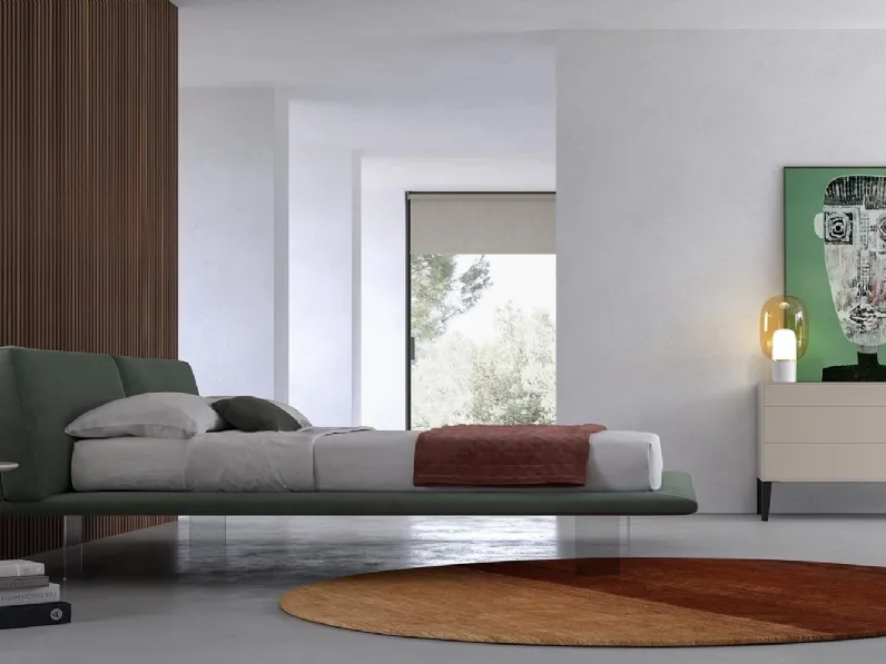 Letto in tessuto Butterfly di Alpa Salotti