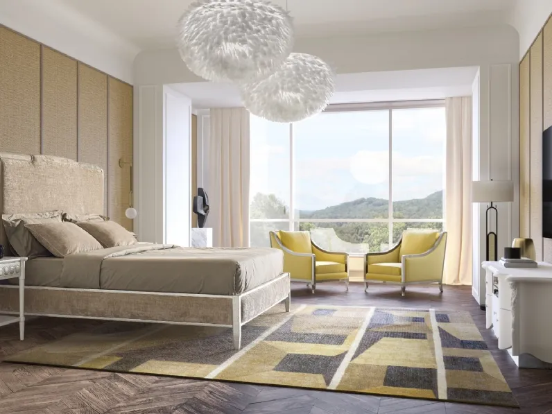 Letto Atelier 331 con testiera di Andrea Fanfani