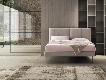 Il letto imbottito Angela di Stilfar Italia unisce eleganza e comfort per una camera da letto raffin
