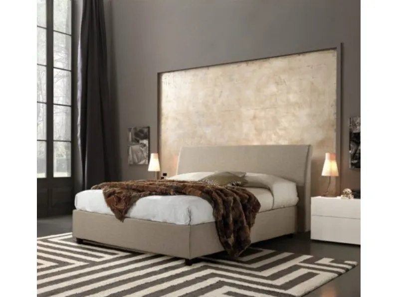 Letto in tessuto Antares di Baiardi