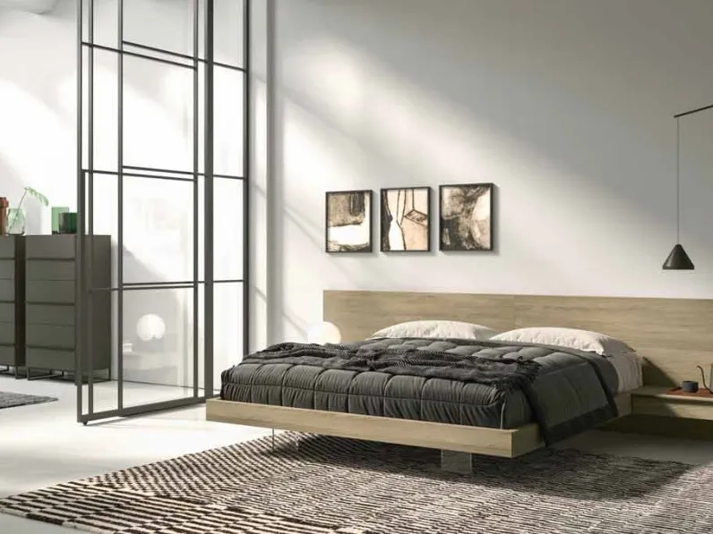 Letto con testiera Ala di Archimede