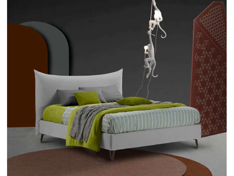 Letto in tessuto imbottito Aries di Lettissimi