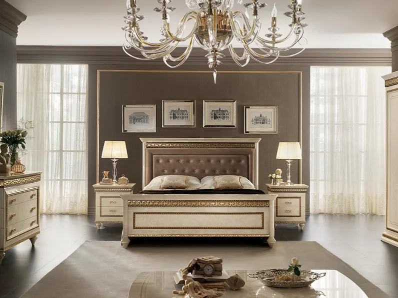 Letto Fantasia con testiera in tessuto di Arredoclassic