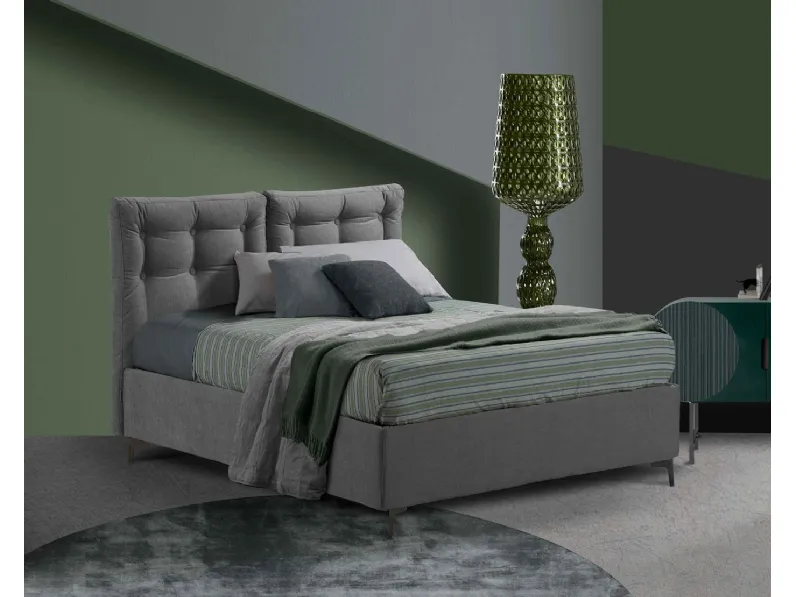 Letto Artemide in tessuto imbottito di Lettissimi