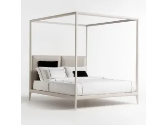 Letto Aspen Canopy: eleganza minimalista e comfort supremo per la tua camera da letto.