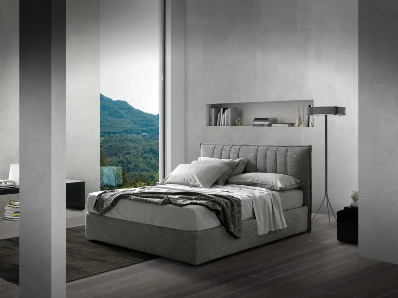 Letto matrimoniale Atelier con box contenitore di Pol 74