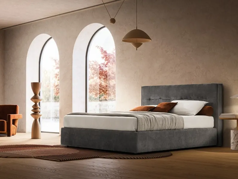 Letto Atlas in tessuto imbottito di Ennerev