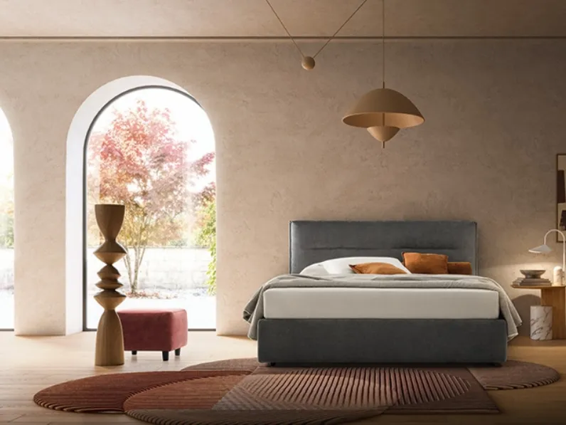 Letto Atlas in tessuto imbottito di Ennerev