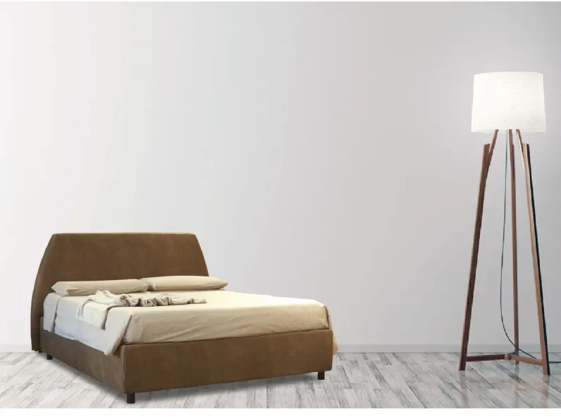 Letto imbottito con testiera Dukan di Baiardi