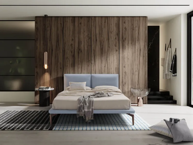 Letto in pelle Bali di Novaluna