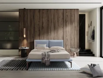 Letto in pelle Bali di Novaluna